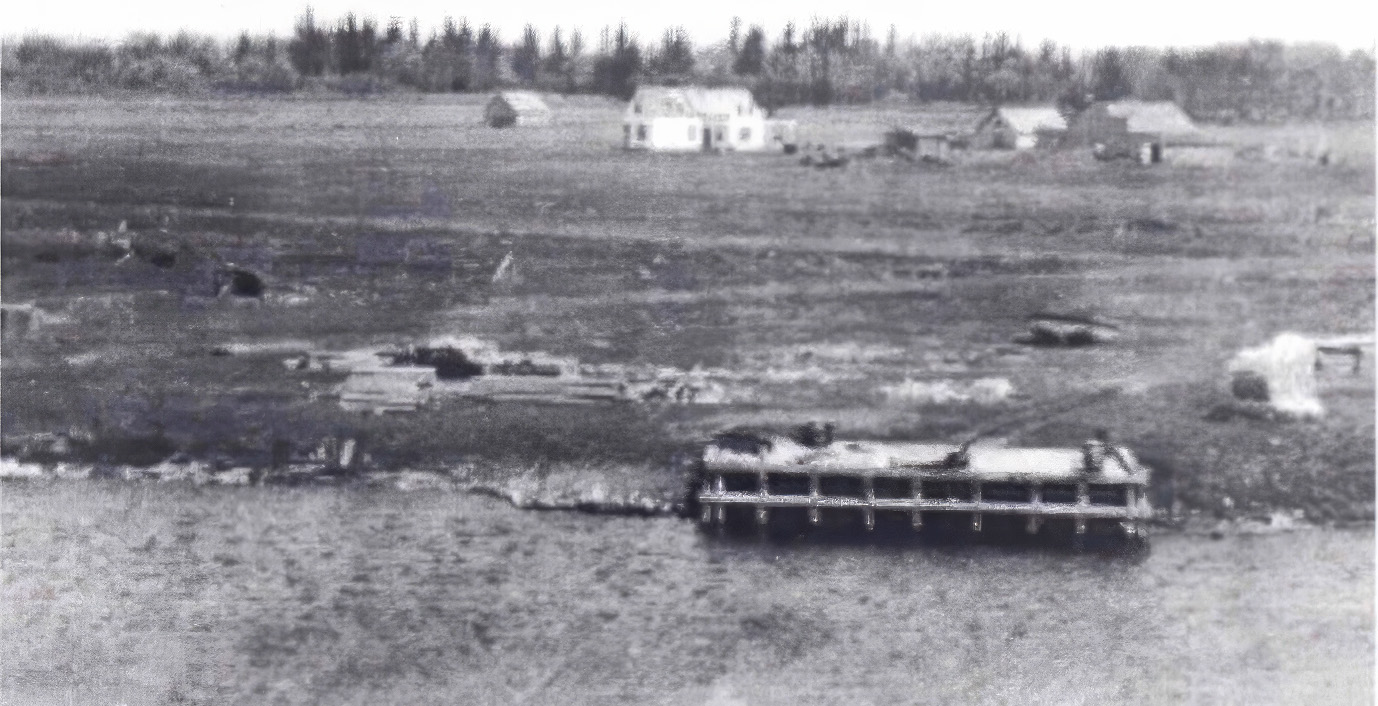 Engimyri from across the Icelandic River Engimyri across river